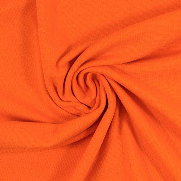 Heike , Schlauchware, Bündchen 000424 uni, orange 50cm x100cm in Schlauch