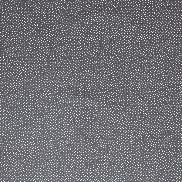 Stoff Weihnachten Neuss dunkelgrau / Silber Punkte 20x150cm Patchworkstoff Quilten