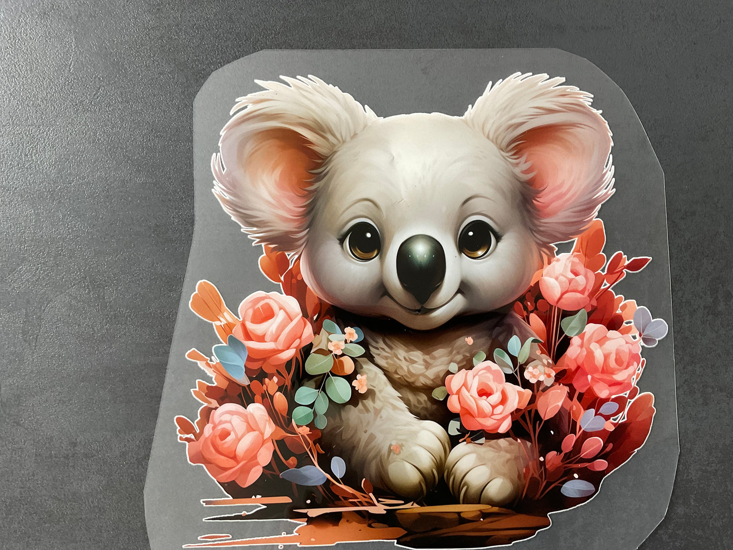 Koala klein Bügelbild 8 cm x 8 cm (Breite x Höhe )