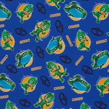 Baumwoll-Sweat Swafing PJ Masks Pyjamahelden Gekko auf royalblau 20 cm