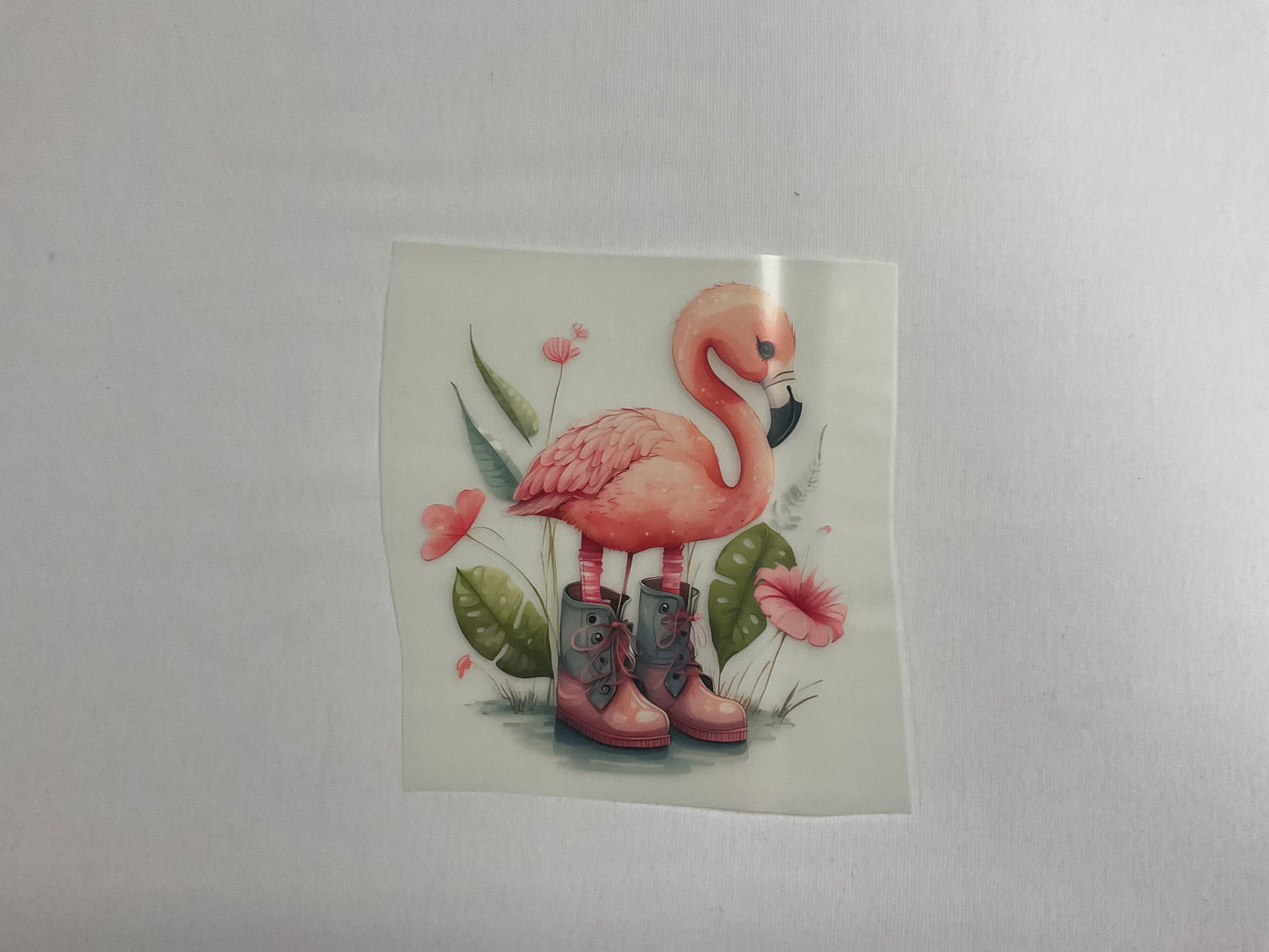 Bügelbild Flamingo  13cm x 15cm (Breite x Höhe )