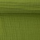 Musselin Swafing "Jenke" Double Gauze, 100% Baumwolle, Mai grün, ab 20 cm