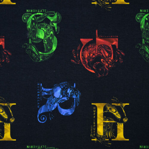Baumwolljersey Digitaldruck Harry Potter Hogwarts ab 20 cm